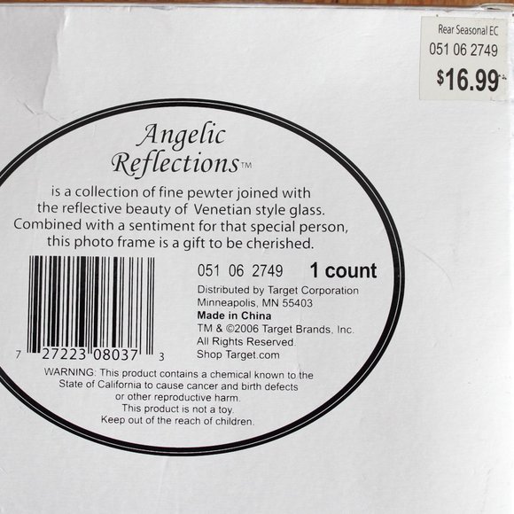 Angelic Reflections Mirrored Glass Picture Frame - Picture 8 of 10